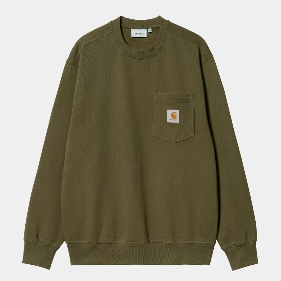 Carhartt WIP Men's Highland Pocket Sweatshirt - Lightweight Hoodie for Everyday Wear