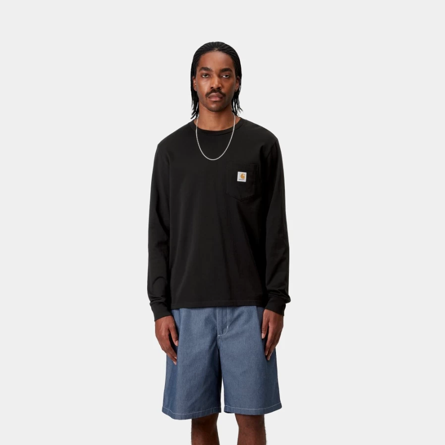 Carhartt WIP Men's Black Long Sleeve Pocket T-Shirt