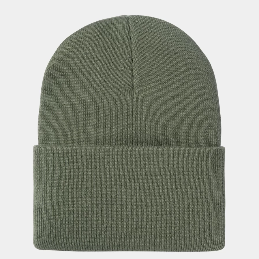 Carhartt WIP Acrylic Watch Hat in Dollar Green - Men's Winter Beanie with Fold-Up Cuff