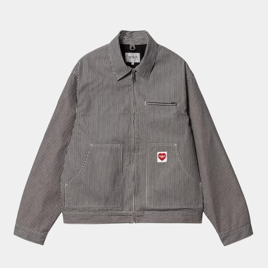 Carhartt WIP Men's Terrell Jacket in Dark Navy Waxed Cotton
