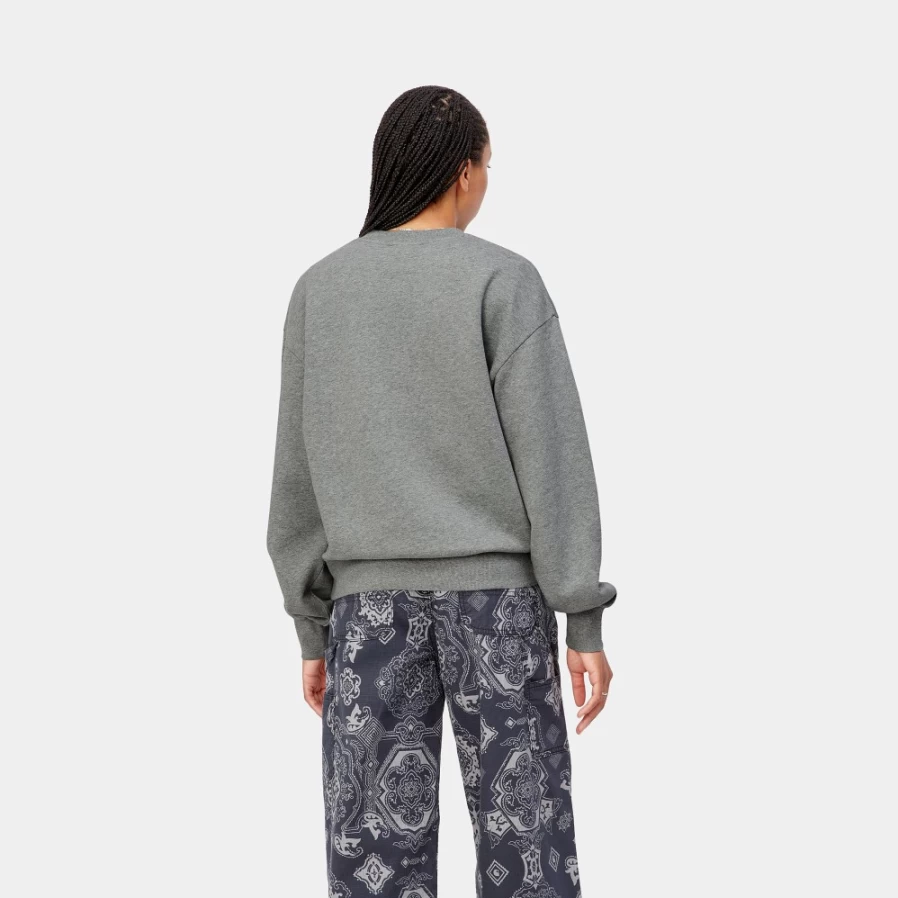 Carhartt WIP Women's Casey Sweatshirt in Grey Heather / Silver - Premium Comfort & Style