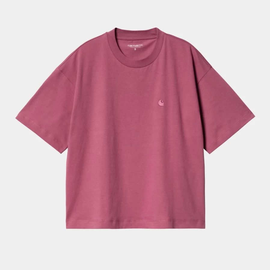 Women's Carhartt WIP Chester Short Sleeve T-Shirt in Punch Color