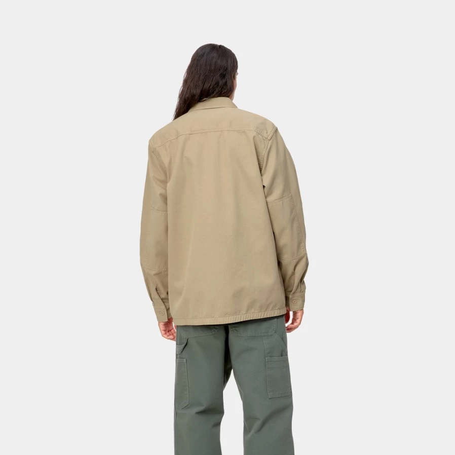 Carhartt WIP Men's Long Sleeve Charter Shirt in Ammonite