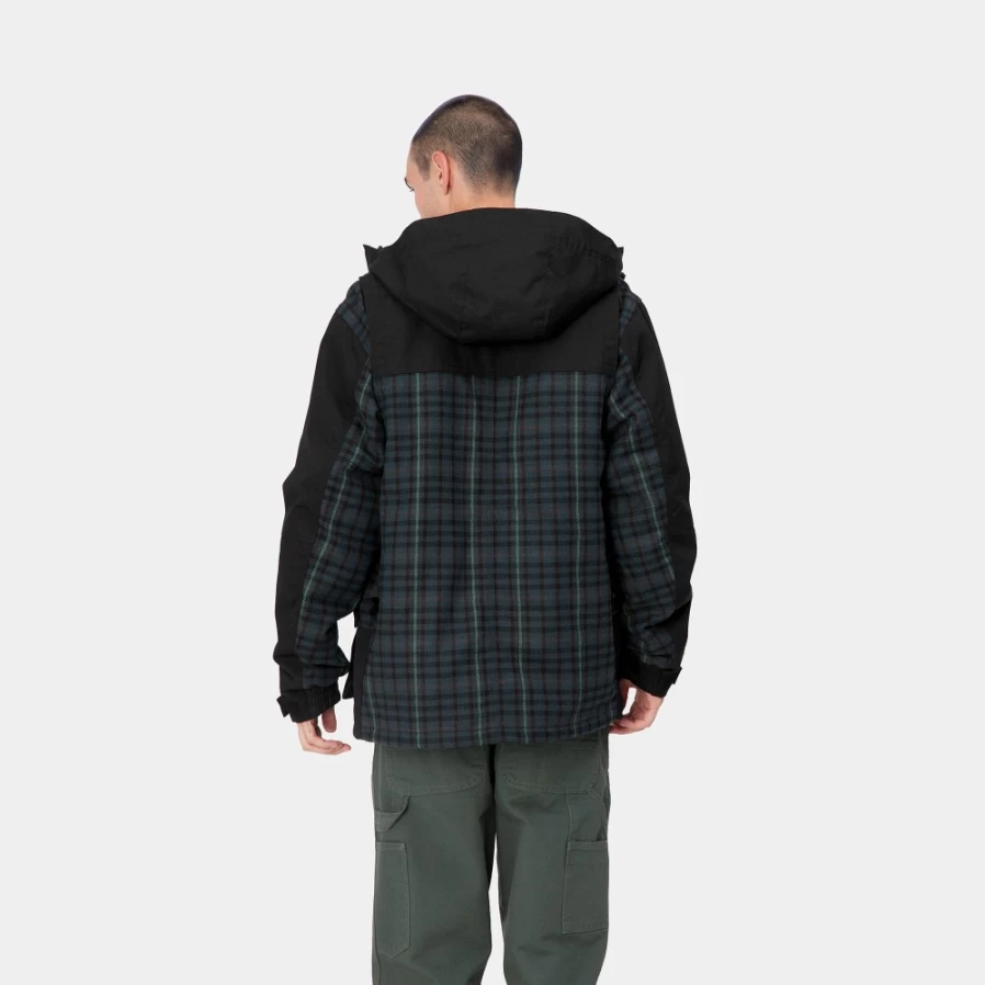 Carhartt WIP Highbury Jacket for Men - Black / Asher Check Outerwear Coat