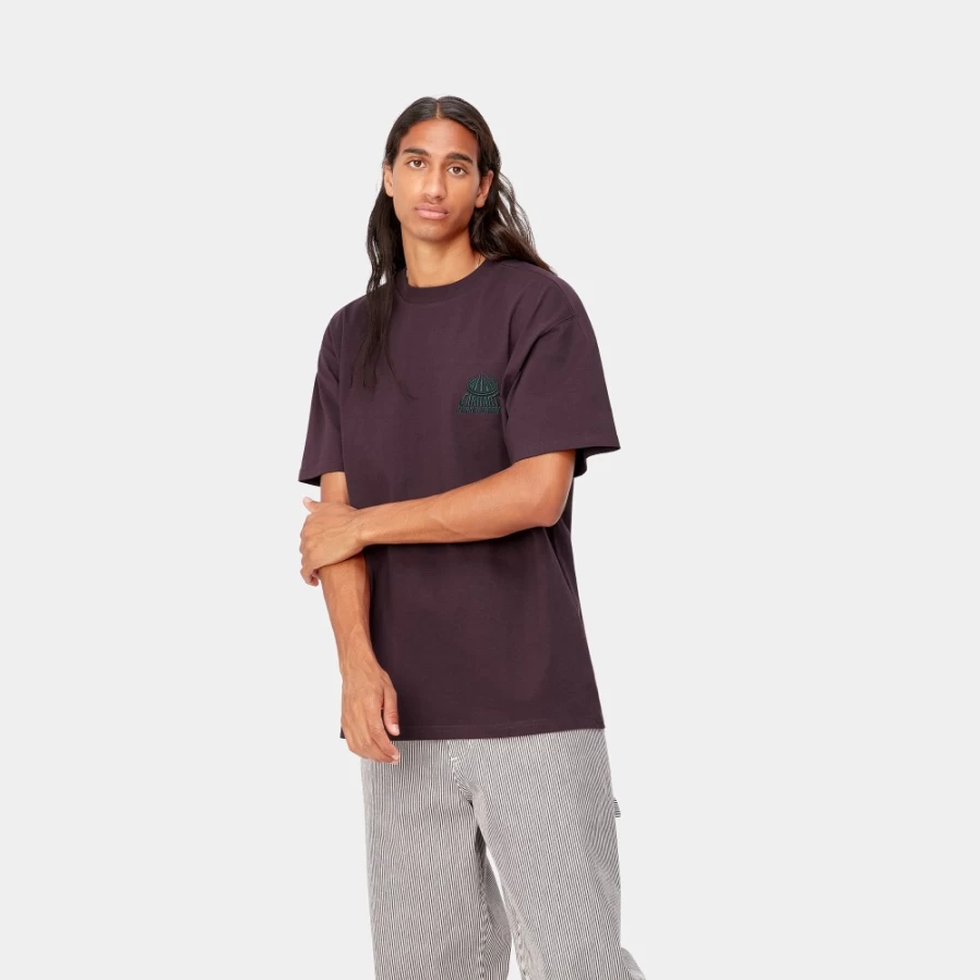 Carhartt WIP Men's Dark Plum & Juniper S/S City T-Shirt