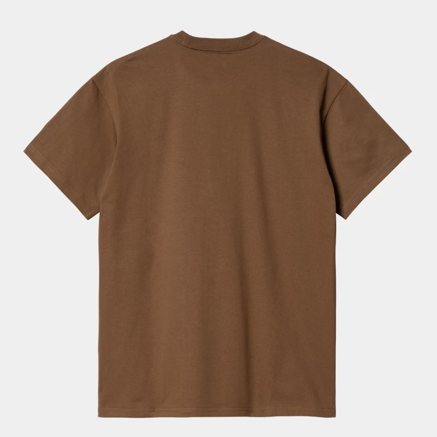 Carhartt WIP Men's S/S Chase T-Shirt in Tamarind/Gold Color