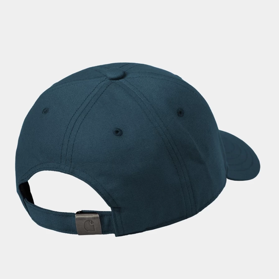 Carhartt WIP Canvas Script Cap - Squid/Salt Color Adjustable Dad Hat