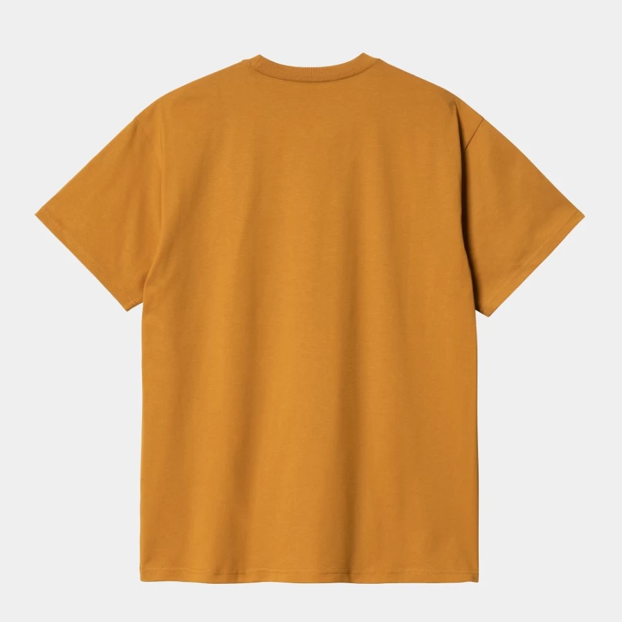 Carhartt WIP Men's S/S Chase T-Shirt in Buckthorn & Gold Color