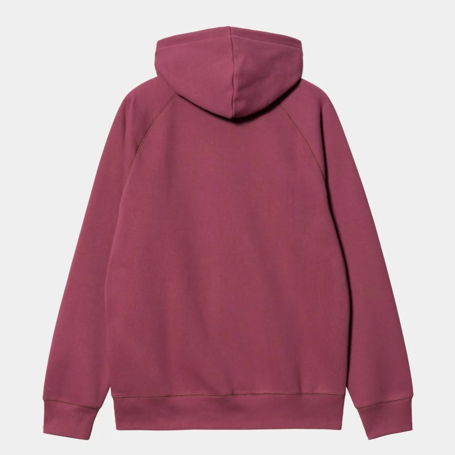 Carhartt WIP Men's Hooded Chase Sweatshirt in Punch/Gold Color