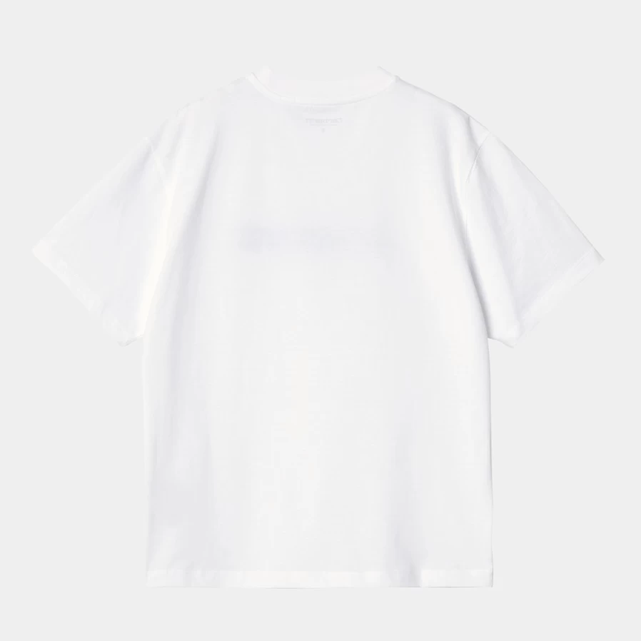 Carhartt WIP Women's White Short Sleeve Liquid Script T-Shirt