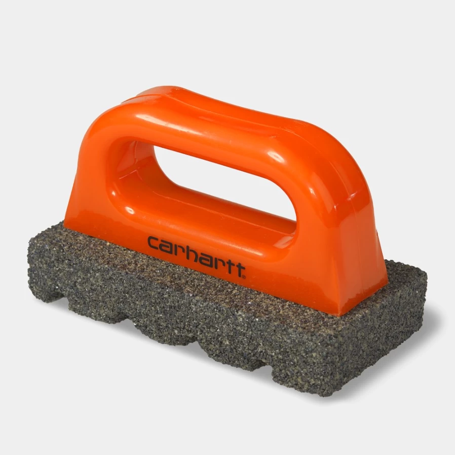 Carhartt WIP Skateboard Grip Tape Cleaner - Rub Brick Tool for Skateboards in Carhartt Orange/Black