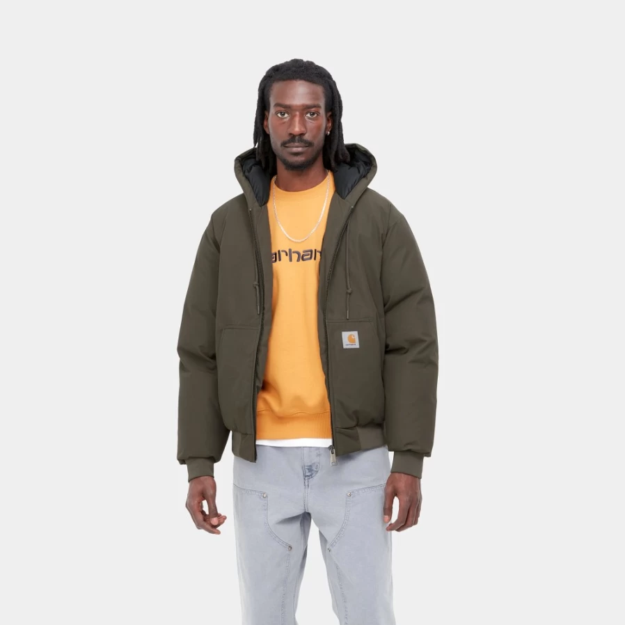 Carhartt WIP Men's Active Cold Jacket in Cypress Green - Insulated Winter Coat