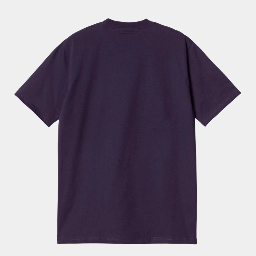 Carhartt WIP Men's S/S Fibo T-Shirt in Cassis Color