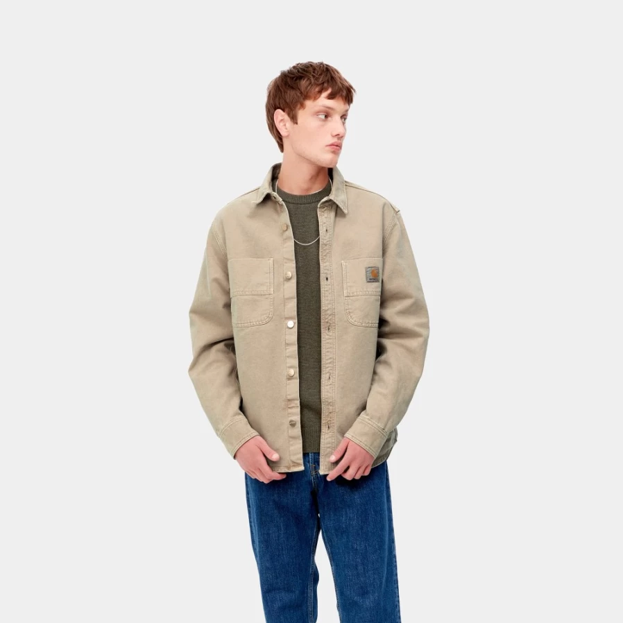 Carhartt WIP Glenn Shirt Jacket for Men in Dusty H Brown - Classic Workwear Style
