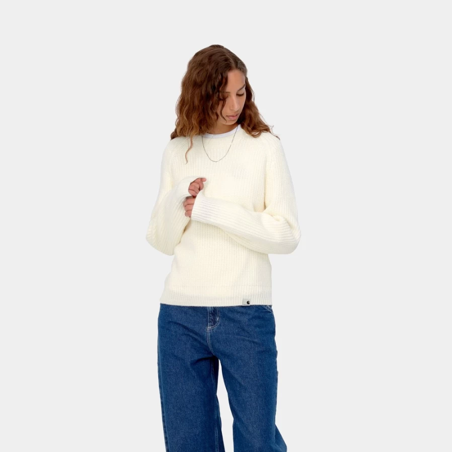 Carhartt WIP Women's Emma Sweater in Wax Color