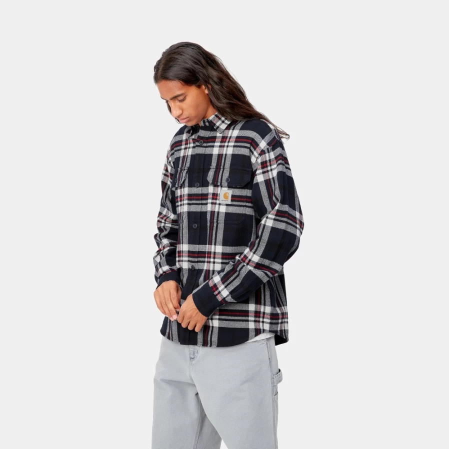 Carhartt WIP Men's Wallace Check Long Sleeve Shirt - L/S Wallace Shirt