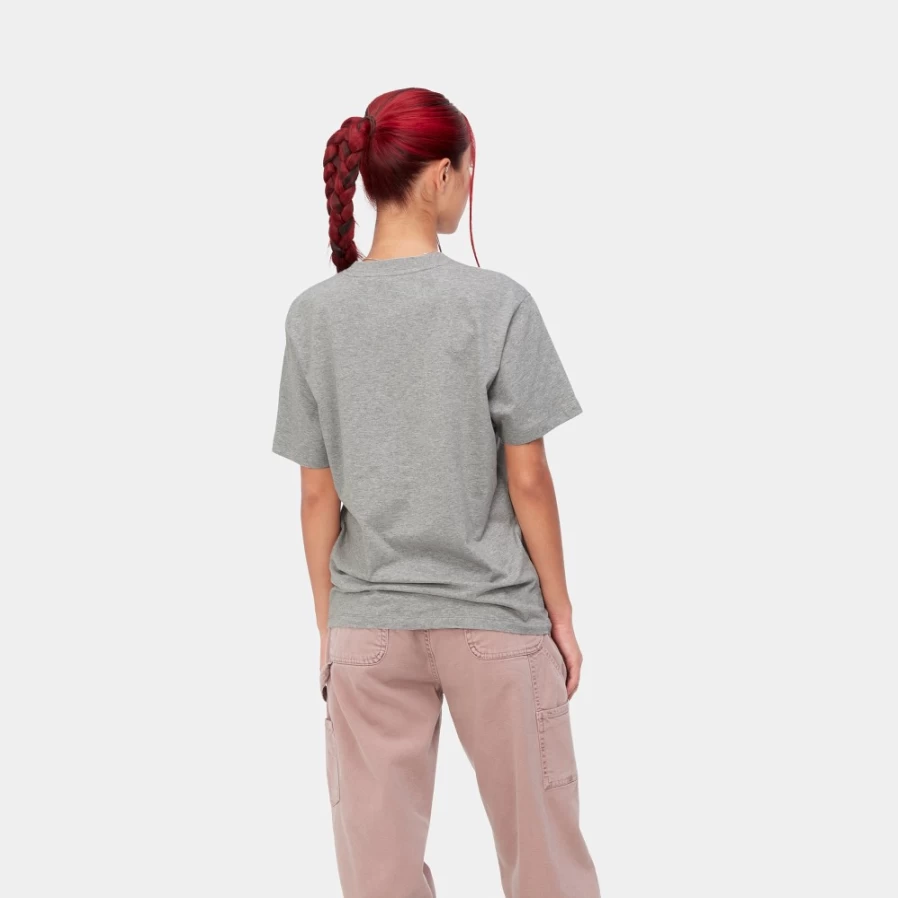 Carhartt WIP Women's Casey Short Sleeve T-Shirt - Grey Heather / Silver