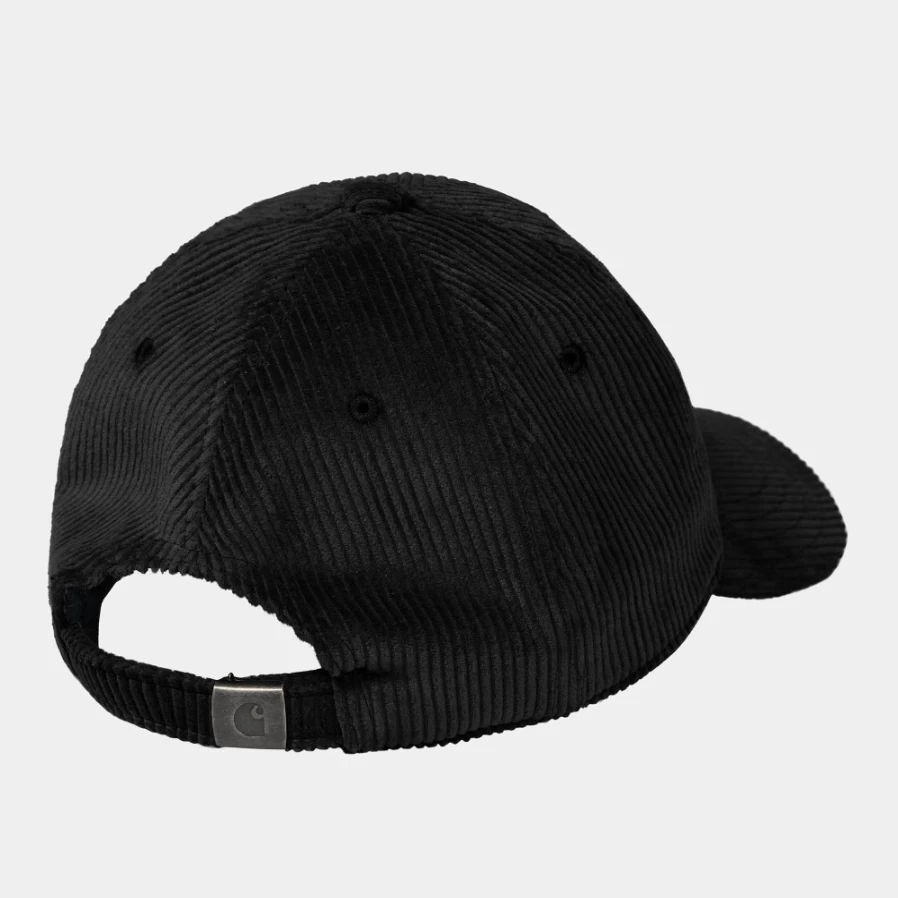 Carhartt WIP Harlem Cap - Black Hip-Hop Style Adjustable Snapback Hat for Men & Women