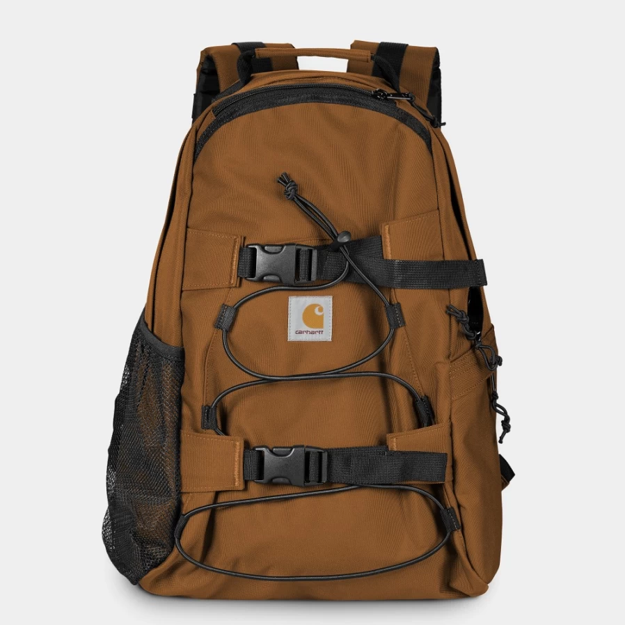 Carhartt WIP Kickflip Backpack - Deep H Brown Durable Laptop Daypack for Work & Travel