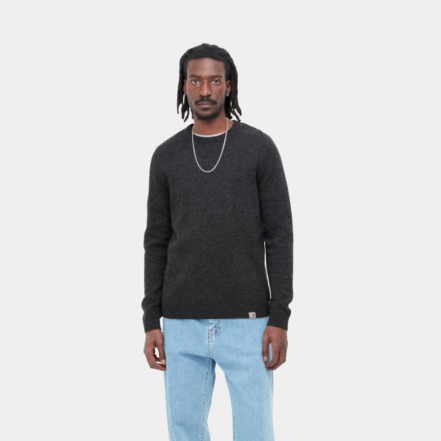 Carhartt WIP Allen Sweater for Men - Black Heather Pullover
