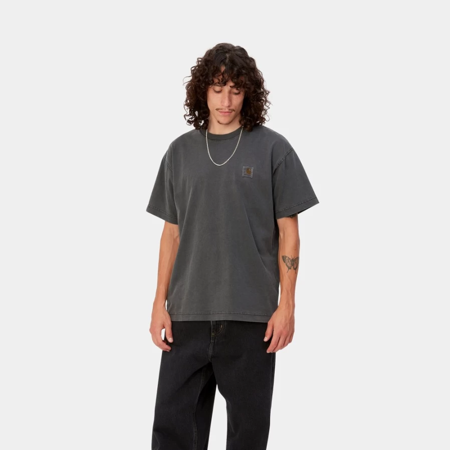 Carhartt WIP Men's Vista Short Sleeve T-Shirt in Vulcan Color