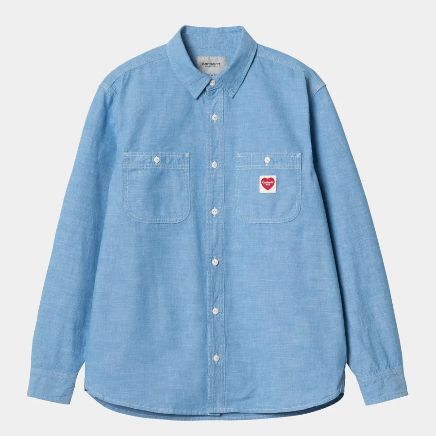 Carhartt WIP Men's Bleach Long Sleeve Clink Heart Shirt