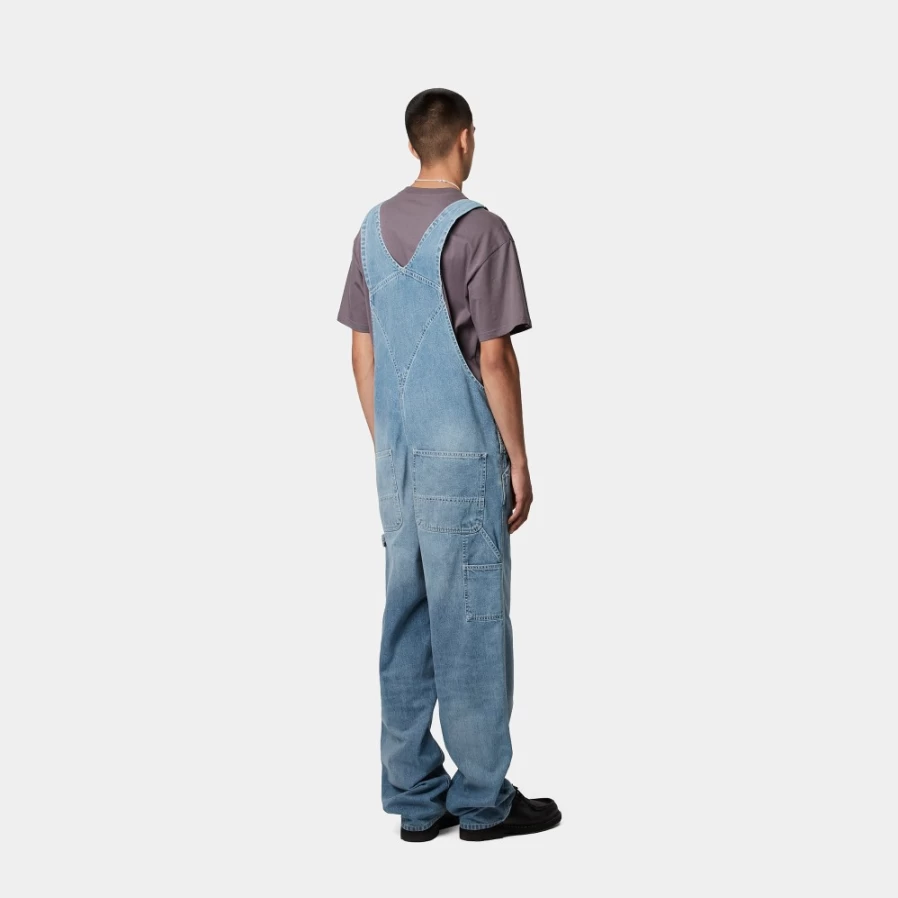 Carhartt WIP Men's Blue Bib Overalls - Durable Workwear Coveralls