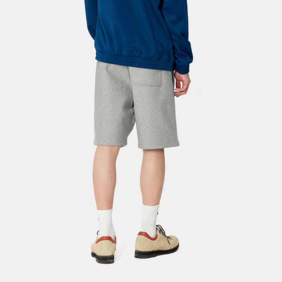 Carhartt WIP Men's American Script Sweat Shorts in Grey Heather