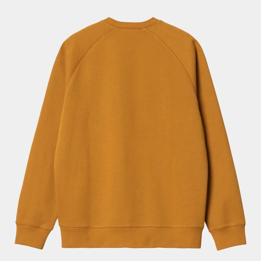 Carhartt WIP Men's Chase Sweatshirt in Buckthorn & Gold Color