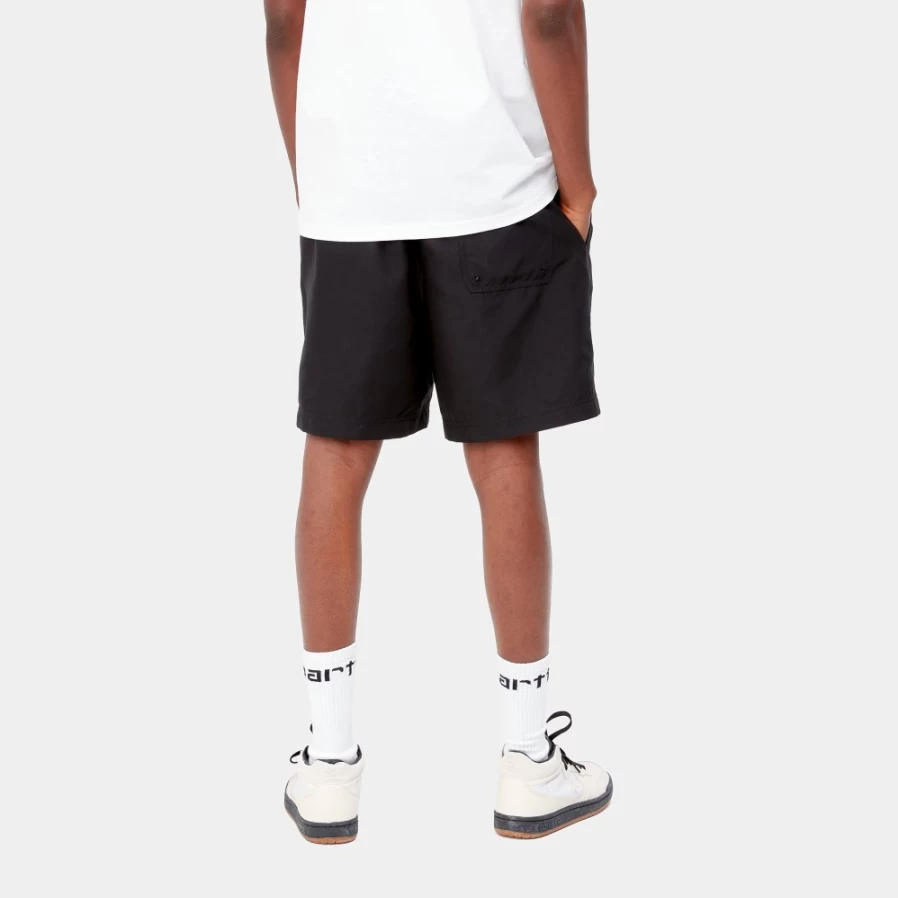 Carhartt WIP Men's Chase Swim Trunks - Black & Gold Quick-Dry Swim Shorts