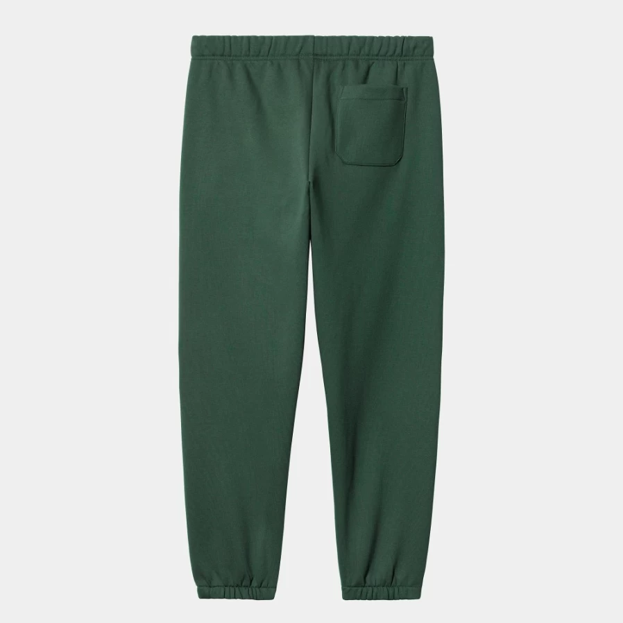 Carhartt WIP Men's Chase Sweat Pants in Discovery Green & Gold - Comfortable Casual Joggers