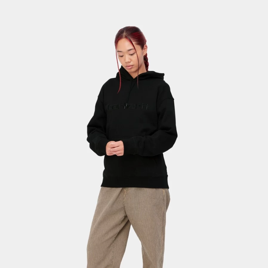Women's Carhartt WIP Hooded Sweatshirt - Black