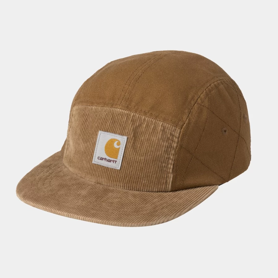 Carhartt WIP Kirby Cap in Hamilton Brown - Durable Cotton Twill Snapback Hat