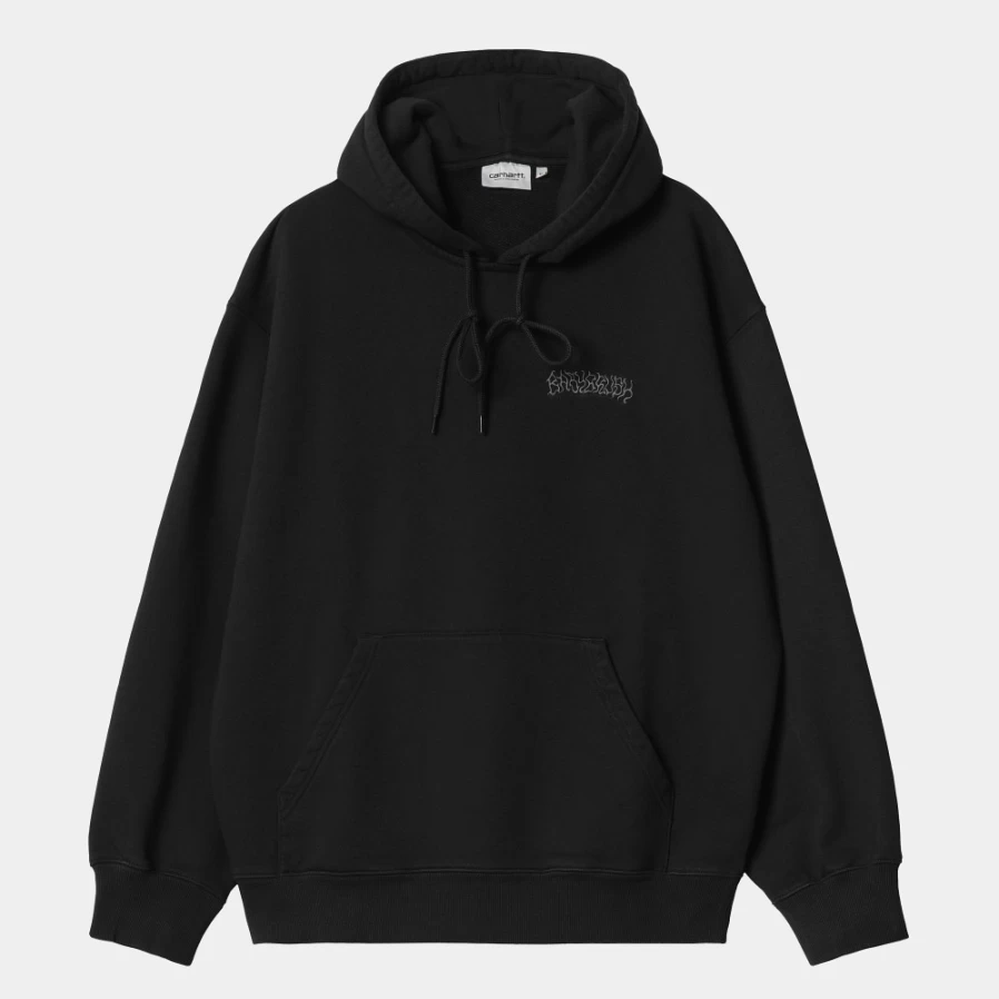 Carhartt WIP Men's Black Hooded Duck Sweatshirt