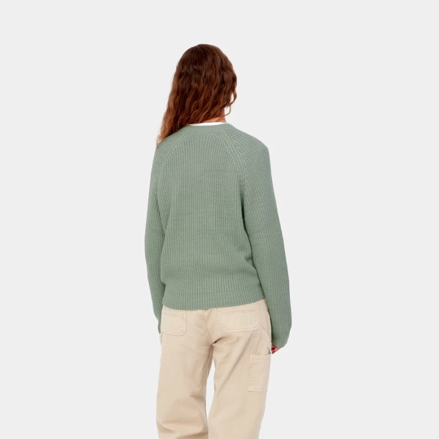 Carhartt WIP Women's Emma Sweater in Misty Sage - Soft Knit Pullover for Women