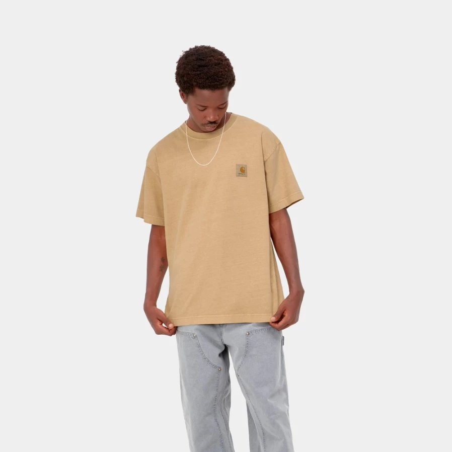 Carhartt WIP Men's S/S Vista T-Shirt in Dusty H Brown