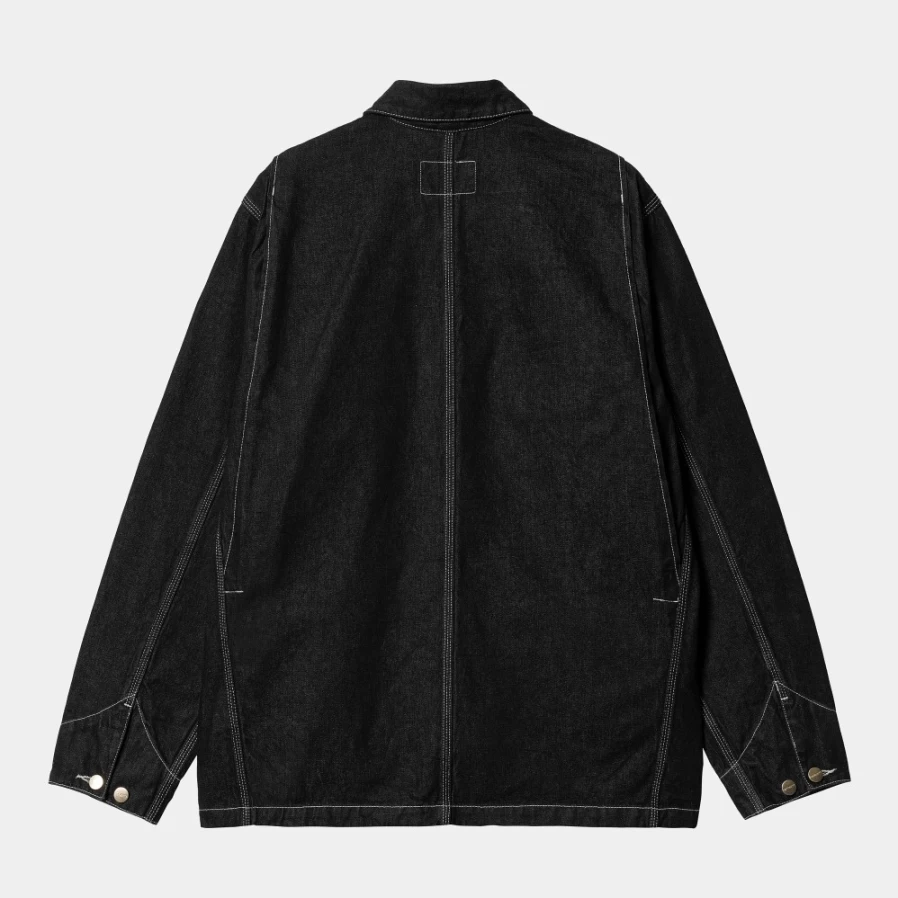 Carhartt WIP Men's OG Chore Coat in Black - Durable Workwear Jacket