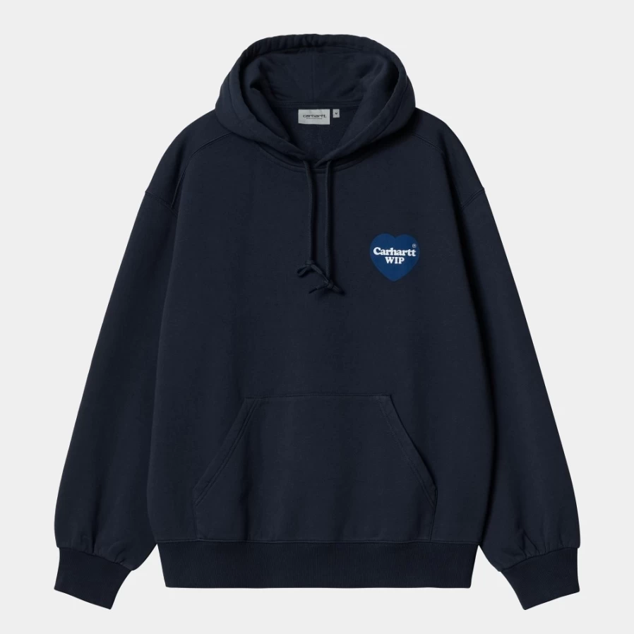 Carhartt WIP Men's Blue Hooded Heart Sweatshirt