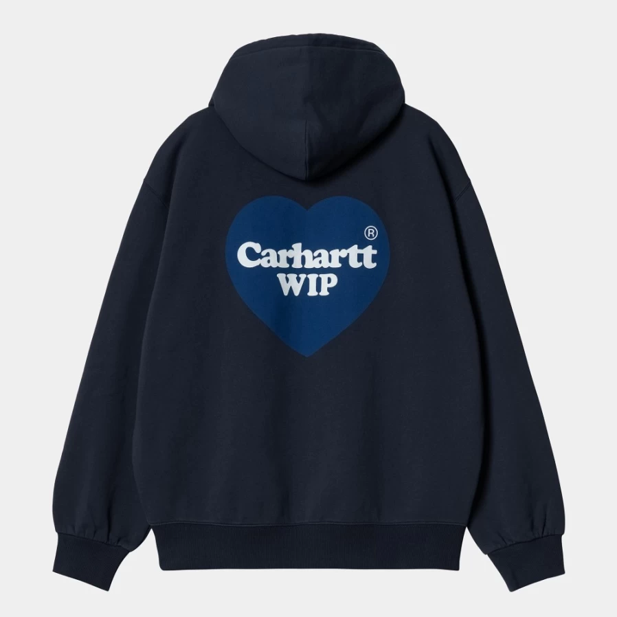 Carhartt WIP Men's Blue Hooded Heart Sweatshirt