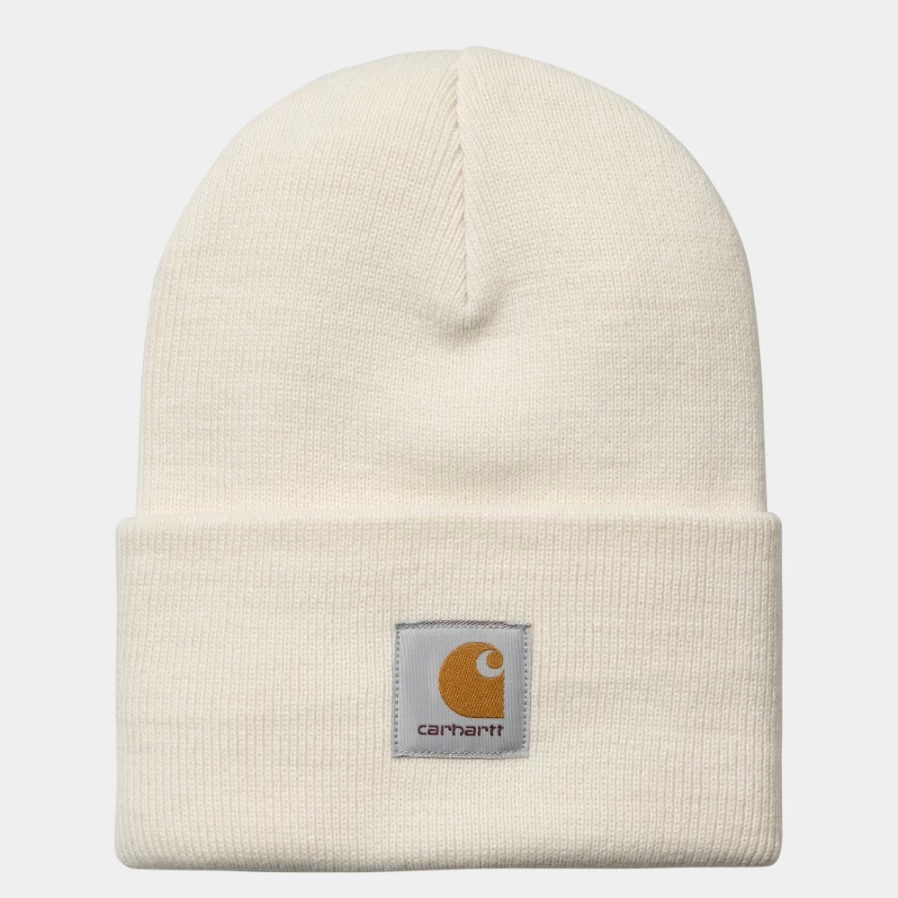 Carhartt WIP Acrylic Watch Hat in Natural - Warm Knit Beanie with Foldable Brim