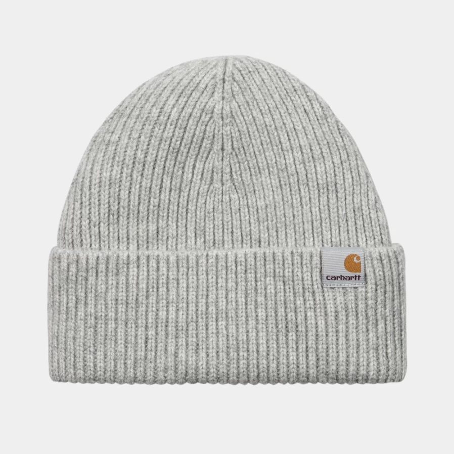 Carhartt WIP Gabe Beanie Ash Heather - Warm Knit Cuffed Cap for Men & Women