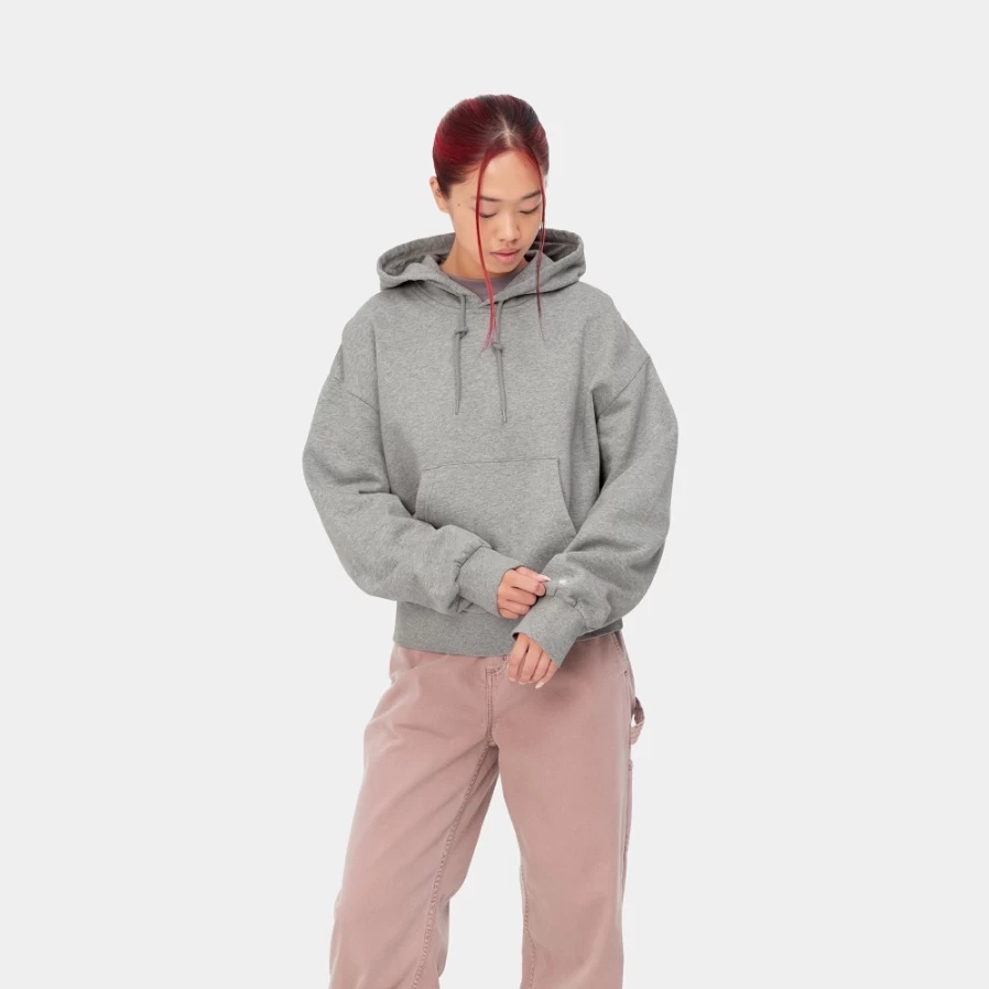 Carhartt WIP Women's Casey Hooded Sweatshirt - Grey Heather / Silver