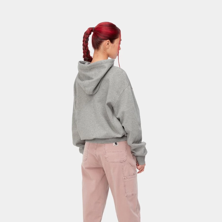 Carhartt WIP Women's Casey Hooded Sweatshirt - Grey Heather / Silver