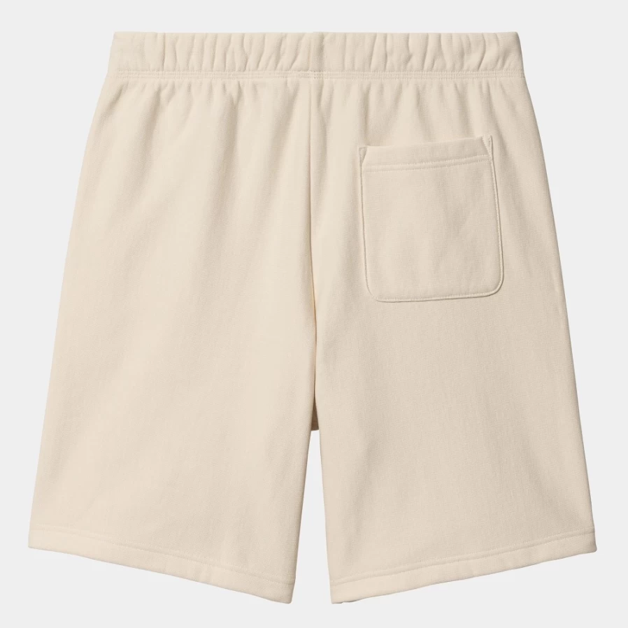 Carhartt WIP Men's American Script Sweat Shorts in Natural Color