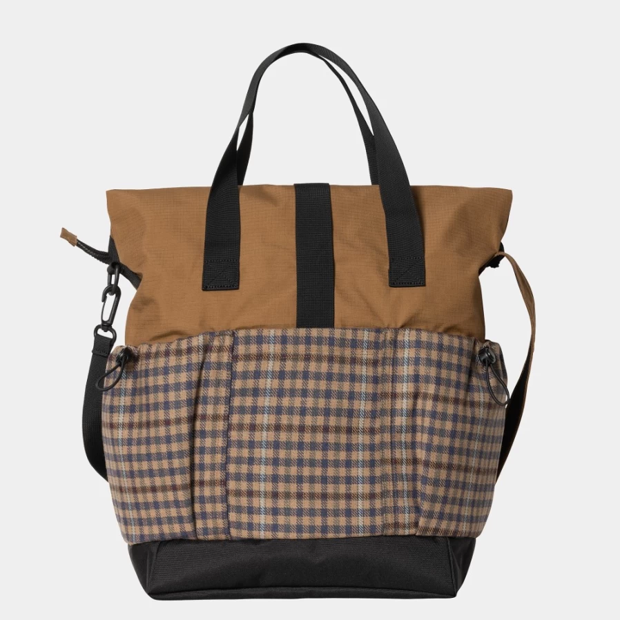 Carhartt WIP Highbury Tote Bag - Hamilton Brown / Asher Check Canvas Carryall