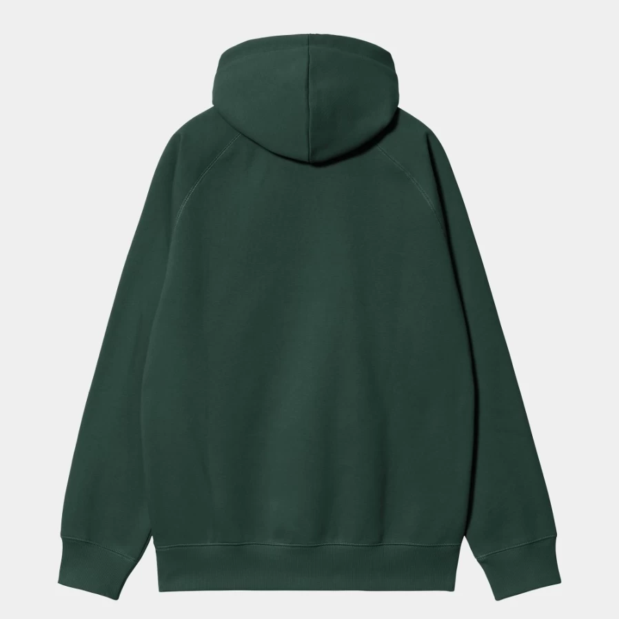 Carhartt WIP Men's Hooded Chase Sweatshirt in Discovery Green & Gold