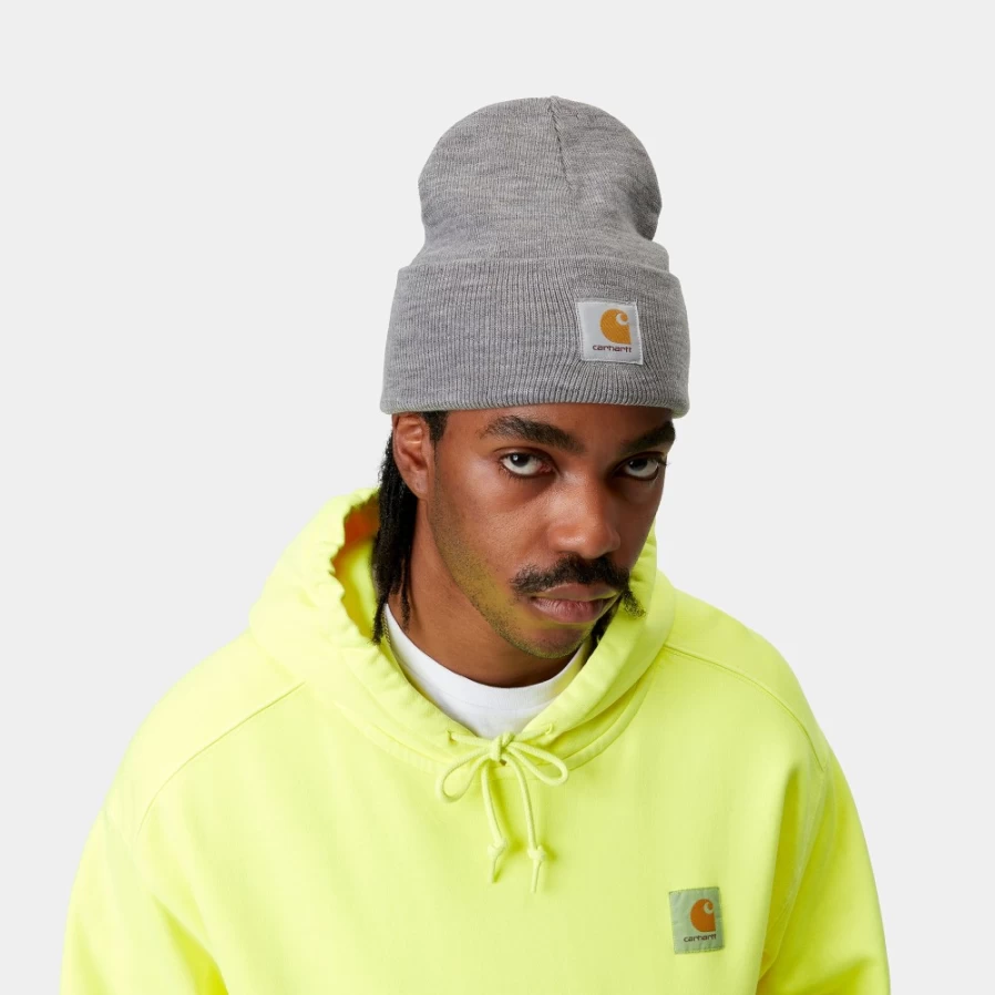 Carhartt WIP Acrylic Watch Hat - Grey Heather Beanie for Men & Women