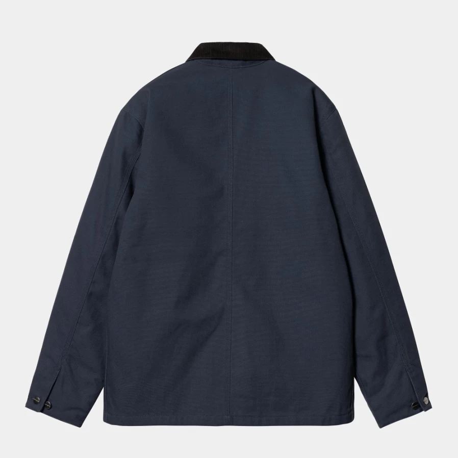 Carhartt WIP Michigan Winter Coat for Men - Blue/Black Heavyweight Jacket