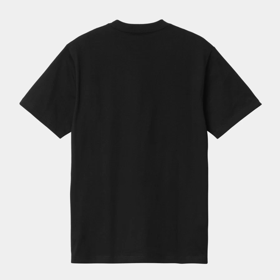 Carhartt WIP Men's S/S University Script T-Shirt in Black & Gold