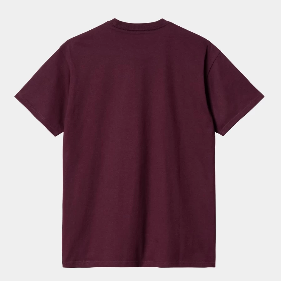Carhartt WIP Men's S/S Chase T-Shirt in Amarone & Gold Color